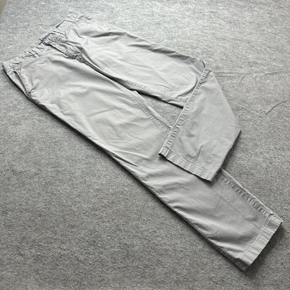 Bonobos Pants Men 31 x 32 Gray Stretch Slim Fit Washed Chinos Trouser